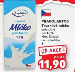 Kaufland PRAGOLAKTOS Trvanlivé mléko nabídka