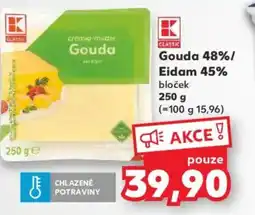 Kaufland Gouda 48%/ Eidam 45% bloček nabídka
