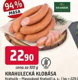Trefa KRAHULECKÁ KLOBÁSA 100g nabídka