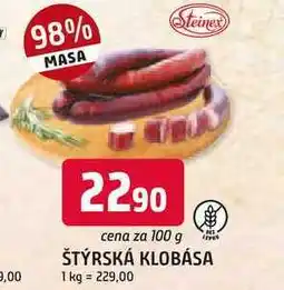 Trefa ŠTÝRSKÁ KLOBÁSA 100 g nabídka
