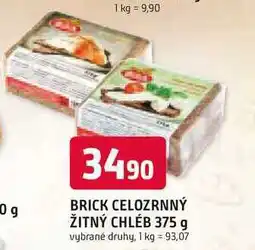 Trefa BRICK CELOZRNNÝ ŽITNÝ CHLEB 375 g nabídka