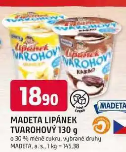 Trefa MADETA LIPÁNEK TVAROHOVÝ 130 g nabídka