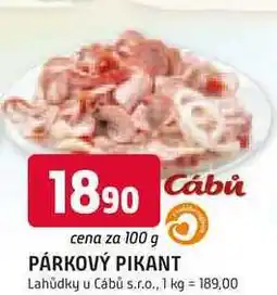 Trefa PÁRKOVÝ PIKANT 100g nabídka