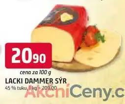 Trefa LACKI DAMMER SÝR 45% tuku, 100g nabídka