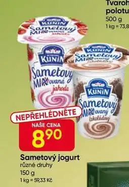 Hruška Kunín Sametový jogurt s příchutí 150g nabídka