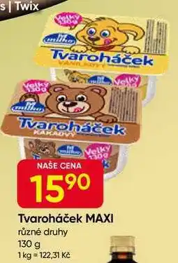 Hruška Milko Tvaroháček MAXI různé druhy 130 g nabídka