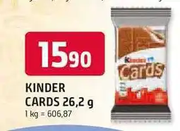Trefa KINDER CARDS 26,2 g nabídka