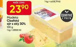 Hruška Madeta Císařský sýr s oky 30% 100 g nabídka