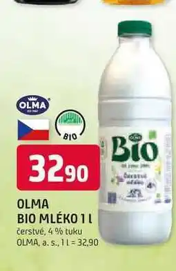 Trefa Olma Bio Via natur čerstvé bio mléko 4% 1l nabídka