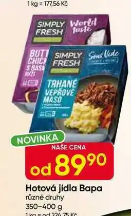 Hruška Bapa Hotová jídla různé druhy 350-400 g nabídka