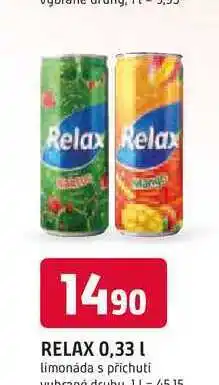 Trefa RELAX 0,33 l limonáda s příchuti nabídka