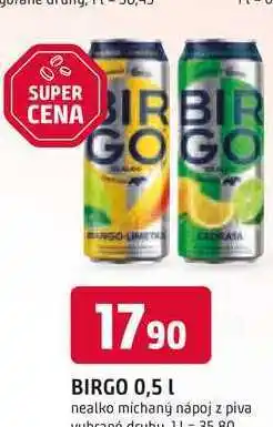 Trefa BIRGO 0,5 L nealko michaný nápoj nabídka