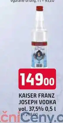 Trefa KAISER FRANZ JOSEPH VODKA vol. 37,5% 0,5 L nabídka