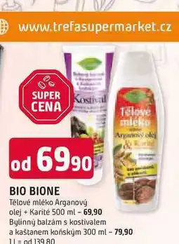 Trefa BIO BIONE Tělové mléko Arganový olej + Karité 500 ml nabídka