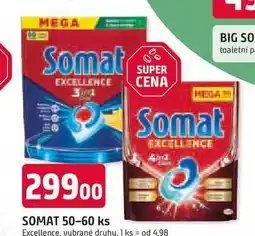 Trefa Somat tablety do myčky 50-60ks, vybrané druhy nabídka