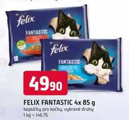 Trefa FELIX FANTASTIC 4x 85 g kapsičky pro kočky, vybrané druhy nabídka