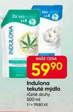 Hruška Indulona tekuté mýdlo různé druhy 500 ml nabídka