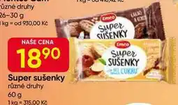 Hruška Emco Super sušenky 60g, vybrané druhy nabídka