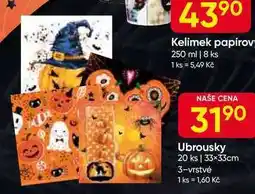 Hruška Ubrousky 20 ks 33x33cm 3-vrstvé nabídka