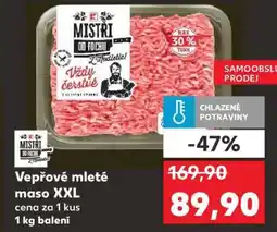 Kaufland Vepřové mleté maso XXL nabídka