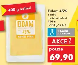 Kaufland Eidam 45% plátky nabídka