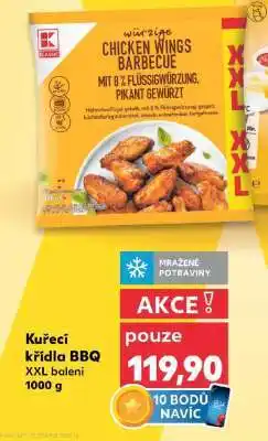 Kaufland Kuřecí křídla BBQ XXL balení nabídka