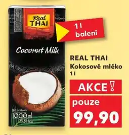 Kaufland REAL THAI Kokosové mléko 1l nabídka