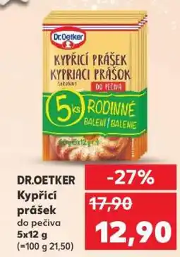 Kaufland DR.OETKER Kypřicí prášek do pečiva nabídka