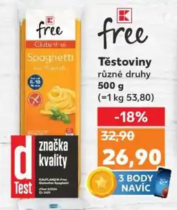 Kaufland K-free Glutenfrei Spaghetti nabídka