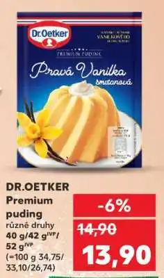 Kaufland Dr. Oetker Premium puding nabídka