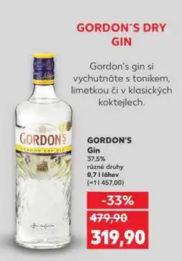Kaufland Gordon’s Dry Gin nabídka