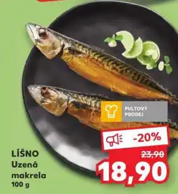 Kaufland LÍŠNO Uzená makrela 100 g nabídka
