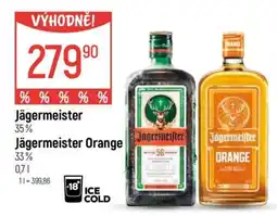 Globus Jägermeister, Jägermeister Orange nabídka