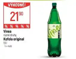 Globus Vinea různé druhy, Kofola original nabídka