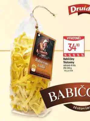 Globus Babiččiny těstoviny nabídka