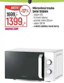 Globus MIKROVLNNÁ TROUBA SMW 1918WH nabídka