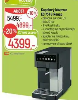 Globus Kapslový kávovar ES 751 B Renzo nabídka