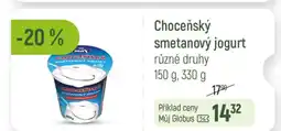 Globus Choceňský smetanový jogurt nabídka