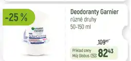 Globus Deodoranty Garnier nabídka