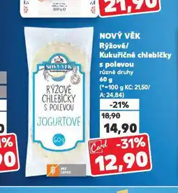 Kaufland Nový věk kukuřičné chlebíčky s polevou nabídka