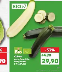 Kaufland Bio cuketa nabídka