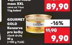 Kaufland Gourmet gold konzervy pro kočky nabídka