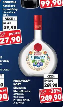Kaufland Moravský košt meruňkovice nabídka