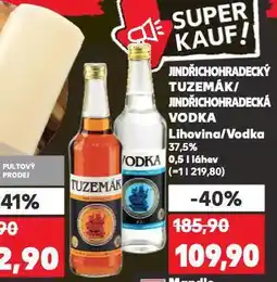 Kaufland Jindřichohradecká vodka nabídka