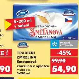 Kaufland Tradiční zmrzlina nabídka