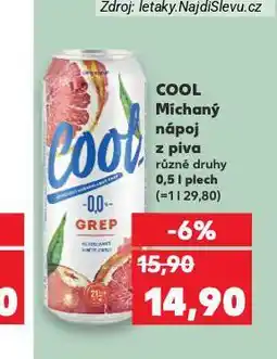 Kaufland Cool nealkoholické pivo nabídka