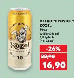 Kaufland Pivo velkopopovický kozel nabídka