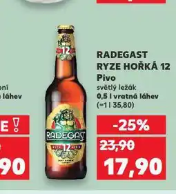 Kaufland Pivo radegast nabídka