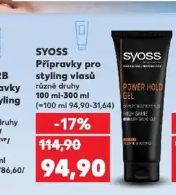 Kaufland Syoss přípravky na styling vlasů nabídka