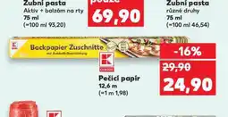 Kaufland Pečicí papír nabídka
